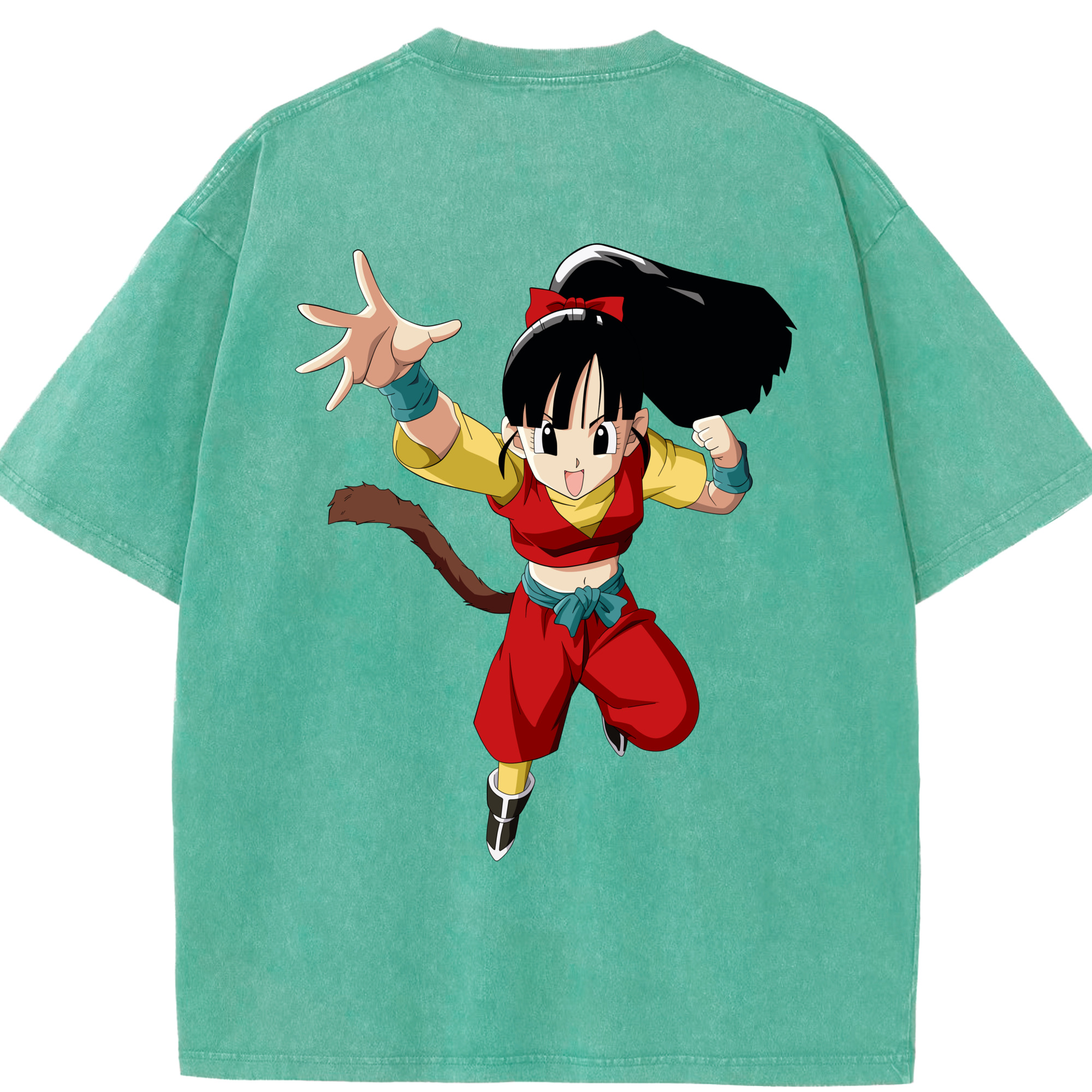 （画像用） ドラゴンボール パン DRAGON BALL Pan 綿100% ヴィンテージ風 半袖Tシャツ（背面プリント）